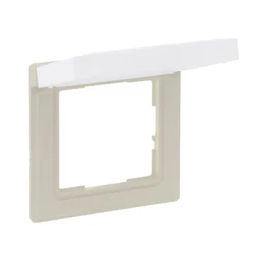SUNO Рамка влагозащитная IP44,с откидной крышкой,1-постовая Цвет "Слоновая кость" | 721244 | Legrand