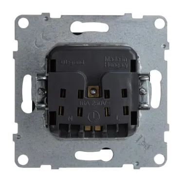 SUNO Силовая розетка 2К 16А 250В. Винтовые зажимы. Цвет "Антрацит" | 721433 | Legrand