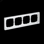 ARTGALLERY PURE 4-постовая РАМКА, ОРГАНИЧЕСКОЕ СТЕКЛО БЕЛЫЙ