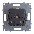 SUNO Силовая розетка 2К+З 16А 250В с защитными шторками.Безвинтовые зажимы. Цвет "Белый" | 721120 | Legrand