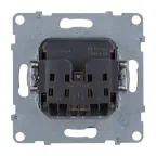 SUNO Силовая розетка 2К 16А 250В. C защитными шторками. Винтовые зажимы. Цвет "Белый" | 721119 | Legrand