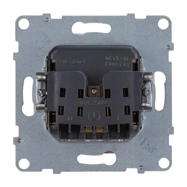 SUNO Силовая розетка 2К 16А 250В. C защитными шторками. Винтовые зажимы. Цвет "Белый" | 721119 | Legrand