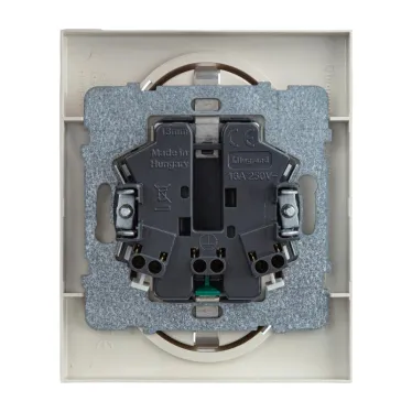 SUNO Силовая розетка двойная 2х2К+З 16А 250В. С защитными шторками. Безвинтовые зажимы Цвет "Слоновая кость" | 721226 | Legrand