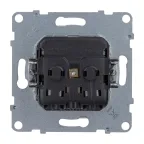 SUNO Силовая розетка 2К+З 16А 250В. С крышкой IP21. С защитными шторками. Безвинтовые зажимы Цвет "Белый" | 721127 | Legrand