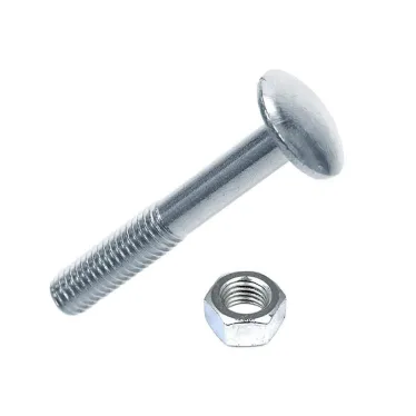 Болт DIN603 мебельный оцинк. М8х30 с гайкой (6 шт) - пакет  | 108767 | Tech-KREP