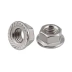 Гайка DIN6923 шестигранная оцинк. С фланцем М6 (40 шт) - пакет ( 0,015 кг) | 141608 | Tech-KREP