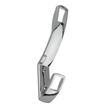 Крючок 08, 2-х рожковый, высокий, хром (1 шт)  - пакет  | 129901 | Tech-KREP