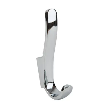 Крючок 07, 2-х рожковый, высокий, хром (1 шт)  - пакет  | 129898 | Tech-KREP