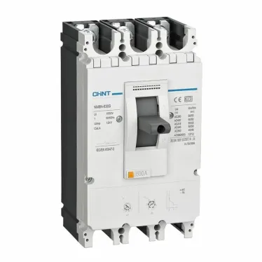 Выключатель автоматический NM8N-630Q TM 3P 400А 70кА с рег. термомаг. расцепителем (R) в составе с DOB23F-M8 и DOSD2 | 269266K1 | CHINT