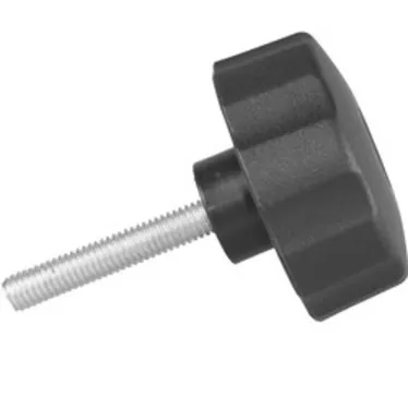 Ручка-барашек пластик. D42 с внутр.металл.резьбой M8, черный (1шт)- пакет  | 144189 | Tech-KREP