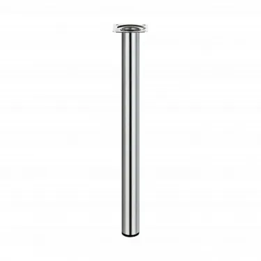 Ножка металл.круглая, нерегулир, D30х400мм, никель - накл.  | 151259 | Tech-KREP