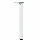                  Ножка металл.круглая, нерегулир, D60х710мм, белая - накл.  | 148538 | Tech-KREP
               