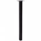 Ножка металл.квадрат, нерегулир, 25х25х400 мм, черная - накл.  | 151258 | Tech-KREP
