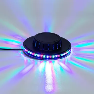 Диско-лампа Летающая тарелка 48 LED, черный корпус, 230В | 601-260 | NEON-NIGHT