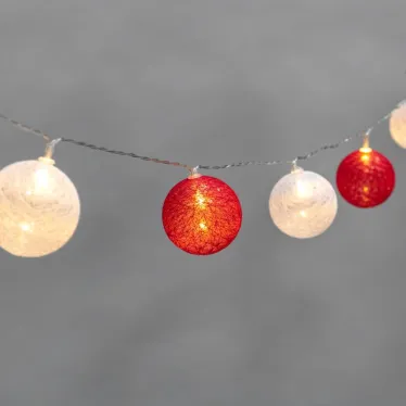 Тайские фонарики Магия 3,5 м, 20 LED, прозрачный ПВХ, теплый белый, питание USB | 304-007 | NEON-NIGHT