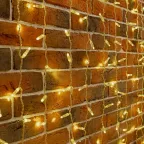 Гирлянда Занавес 2х9м 1200 LED ТЕПЛЫЙ БЕЛЫЙ прозрачный ПВХ IP65 эффект мерцания 230В | 235-696 | NEON-NIGHT
