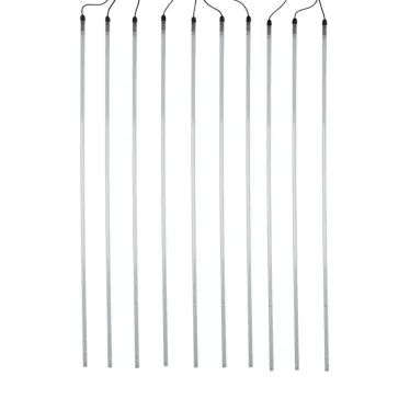 Гирлянда Тающие сосульки комплект 10 шт. х 100см, шаг 100см, 960 LED ТЕПЛЫЙ БЕЛЫЙ, черный каучук, IP65, 24В | 256-422 | NEON-NIGHT