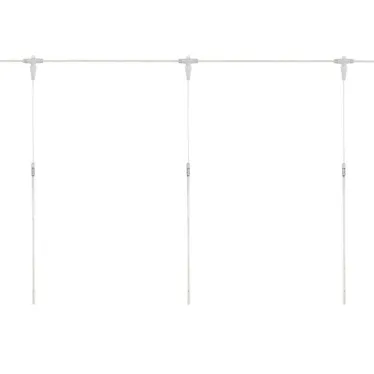 Гирлянда Тающие сосульки комплект 10 шт. х 50см, шаг 100см, 600 LED ТЕПЛЫЙ БЕЛЫЙ, белый каучук, IP67, 24В | 256-423 | NEON-NIGHT