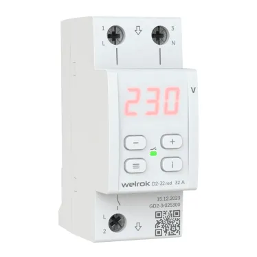 Реле напряжения Welrok D2-32 red