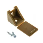 Мебельный уголок с шурупом - орех (4 шт) - пакет  | 108987 | Tech-KREP