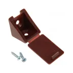 Мебельный уголок с шурупом - красное дерево (4 шт) - пакет  | 108986 | Tech-KREP