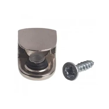 Стеклодержатель П-обр. на шурупе никель (2 шт) | 127532 | Tech-KREP