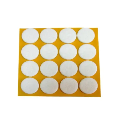 Пункт фетр. самокл. D30 мм белый (6 шт) - пакет  | 109160 | Tech-KREP