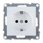 SUNO Силовая розетка 2К+З 16А 250В с защитными шторками.Безвинтовые зажимы. Цвет "Белый" | 721120 | Legrand