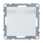 SUNO Силовая розетка 2К+З 16А 250В. С крышкой IP21. С защитными шторками. Безвинтовые зажимы Цвет "Белый" | 721127 | Legrand