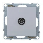 SUNO Розетка ТВ проходная 1,5дБ/14дБ 0-2400 МГц. Цвет "Алюминий" | 721365 | Legrand