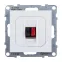 SUNO Аудиорозетка с пружинными зажимами одиночная. Цвет "Белый" | 721192 | Legrand