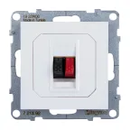 SUNO Аудиорозетка с пружинными зажимами одиночная. Цвет "Белый" | 721192 | Legrand