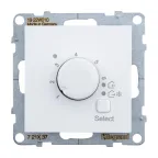 SUNO Термостат для теплых полов с датчиком.16А 250В. Винтовые зажимы. Цвет "Белый" | 721137 | Legrand