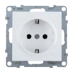 SUNO Силовая розетка 2К+З 16А 250В.Винтовые зажимы. Цвет "Белый" | 721125 | Legrand
