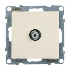 SUNO Розетка TV c топологией "звезда", с разъемом F-TYPE, 0-2400 МГц. Цвет "Слоновая кость" | 721263 | Legrand