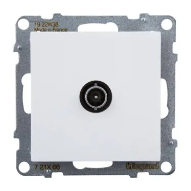 SUNO Розетка ТВ оконечная 10дБ 0-862 МГц. Цвет "Белый" | 721166 | Legrand