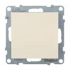 SUNO Выключатель без фиксации (кнопка) 6А 250В. Безвинтовые зажимы. Цвет "Слоновая кость" | 721209 | Legrand