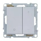 SUNO Светорегулятор кнопочный универсальный 400Вт без нейтрали. Цвет "Алюминий" | 721378 | Legrand