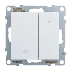 SUNO Светорегулятор кнопочный универсальный 400Вт без нейтрали. Цвет "Белый" | 721178 | Legrand