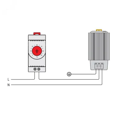 Обогреватель в чёрном алюминиевом корпусе 100 Вт, 110…240 В AC/DC