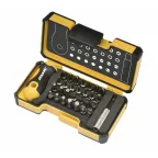 Набор бит HEX/XZN/TX TR/TS/Tri/SPANNER/CLUTCH/BH с рукояткой ERGONIC и битодержателем в кейсе, 30 шт