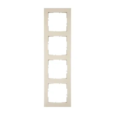 SUNO Рамка декоративная универсальная 4-постовая Цвет "Слоновая кость" | 721584 | Legrand