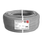Труба гофрированная ПВХ лёгкая D32 мм с зондом самозатухающая (уп. 50 м) | KM-FRTGPVC-32 | КМ-Профиль