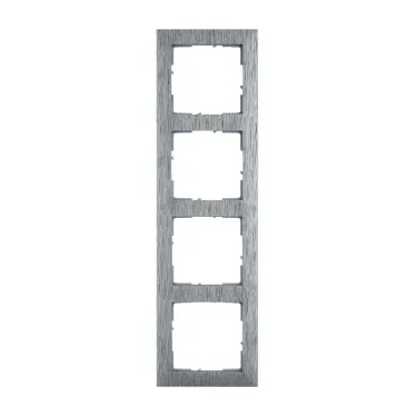 SUNO Рамка декоративная универсальная 4-постовая Цвет "Матовый алюминий" | 721564 | Legrand