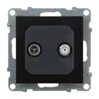 SUNO Розетка TV-SAT двухкабельная. Цвет "Антрацит" | 721471 | Legrand
