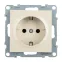 SUNO Силовая розетка 2К+З 16А 250В.Винтовые зажимы. Цвет "Слоновая кость" | 721225 | Legrand