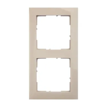 SUNO Рамка декоративная универсальная 2-постовая Цвет "Песочный" | 721532 | Legrand