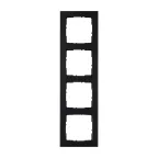 SUNO Рамка декоративная универсальная 4-постовая Цвет "Блэк пиксел" | 721574 | Legrand