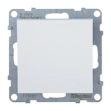 SUNO Выключатель 10АХ 250В. Безвинтовые зажимы. Цвет "Белый" | 721101 | Legrand