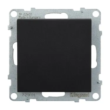 SUNO Выключатель 10АХ 250В. Безвинтовые зажимы. Цвет "Антрацит" | 721401 | Legrand